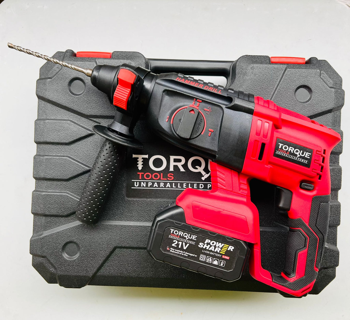 TORQUE TOOLs 21V CORDLESS CONCRETE HAMMER DRILL